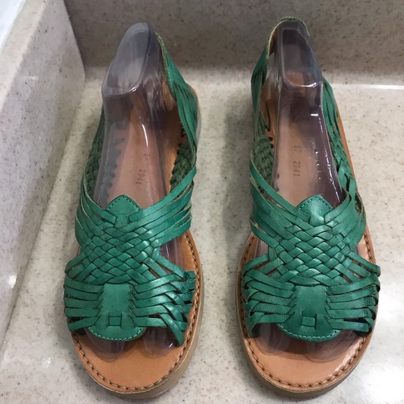 100% leather huaraches sandals - Picture 1 of 4